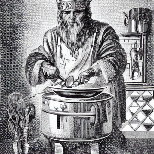 another picture of norse god cooking